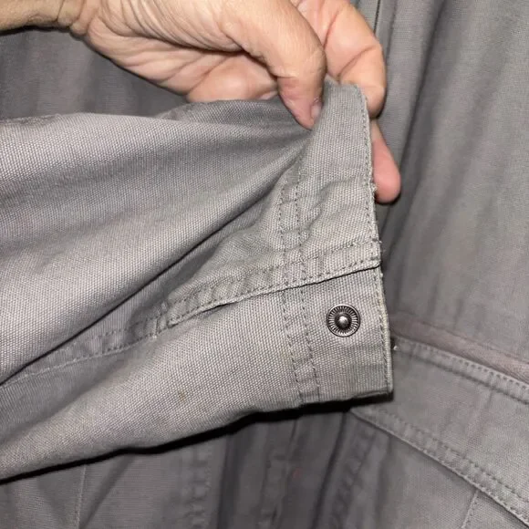 Harley Davidson Jacket Men Coat 2XL Gray Removable Vest Hoodie Embroidered Zip